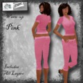 pink warm up suit