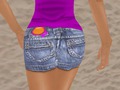 On the beach (back) pink