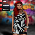 Aztec Dress Mesh 3 Sizes