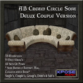 Medieval cream circle sof