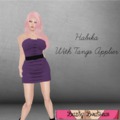 Mesh dress with applier